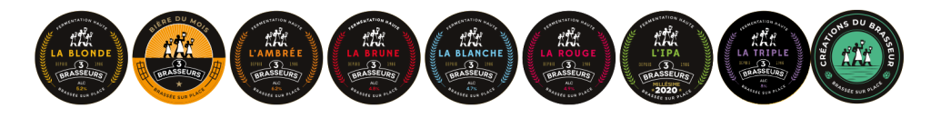 toute la gamme de Bieres de 3brasseurs