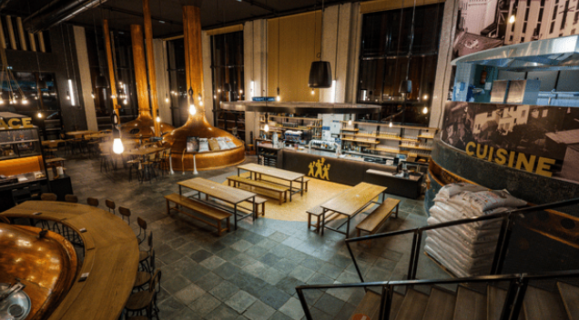 Bar restaurant qui diffuse pour voir un match sur Strasbourg