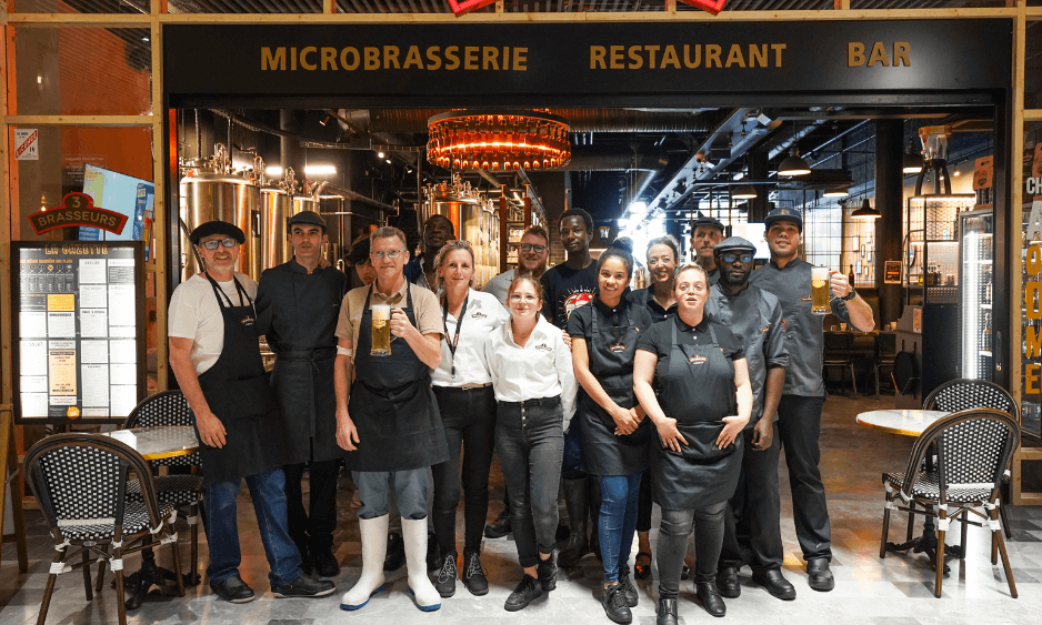 Equipe du restaurant 3 BRASSEURS ANNECY