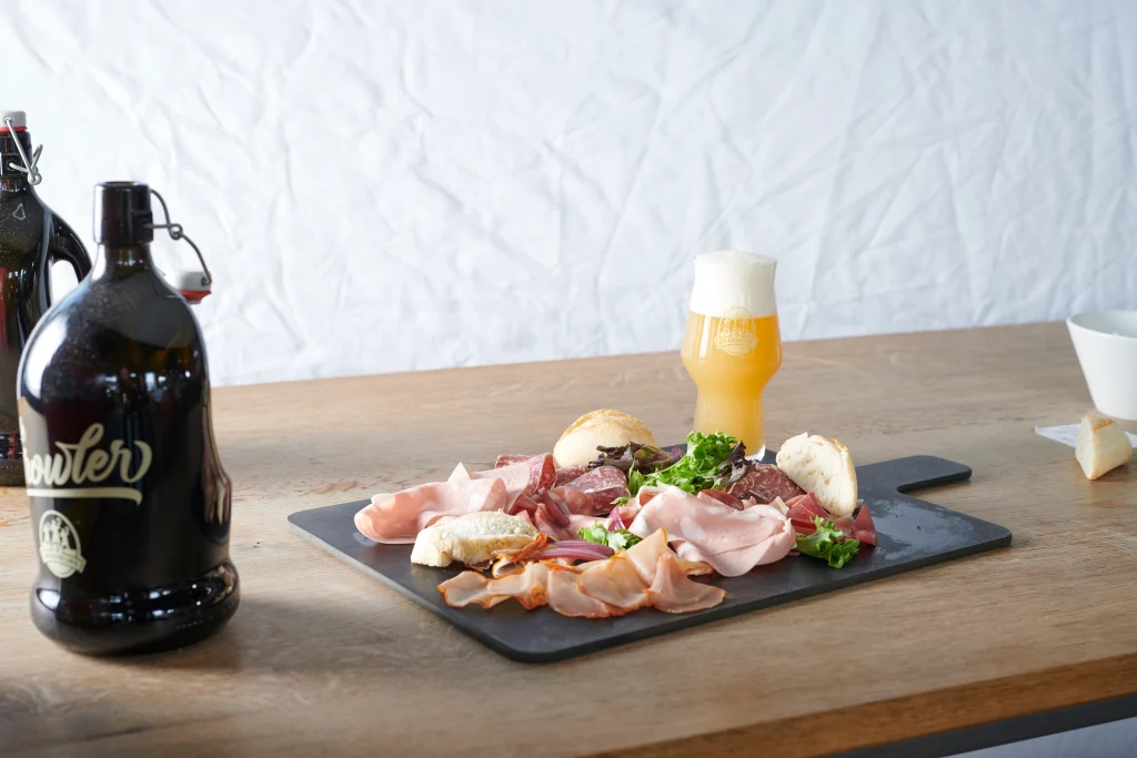 Planche de charcuterie à partager