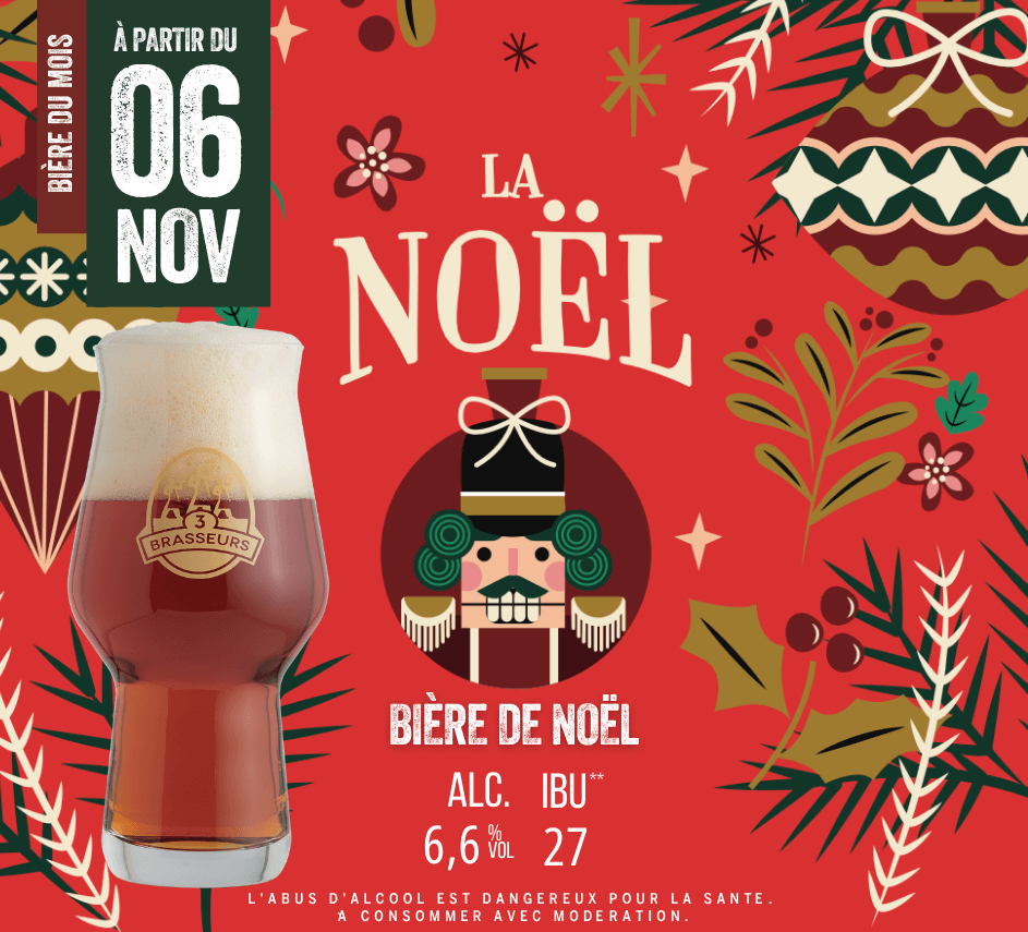 Bière de Noël 3 Brasseurs
